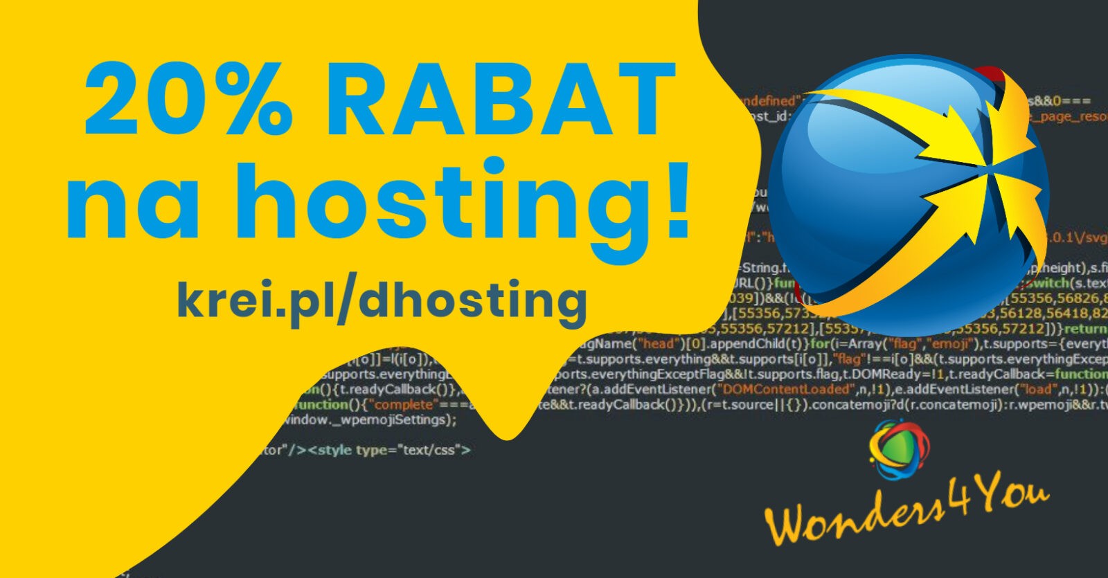 kod rabatowy na hosting dla strony internetowej krei.pl/dhosting
