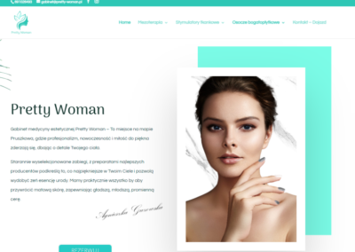 Pretty Woman – strona www dla gabinetu medycyny estetycznej